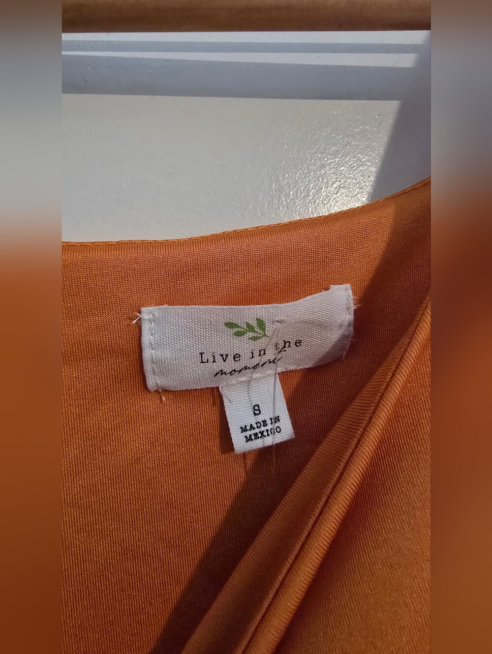 NWT Orange scoopneck bodysuit - Picture 3 of 3